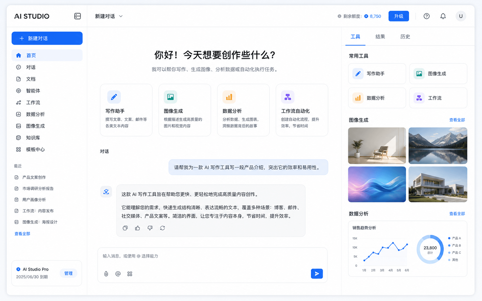 AI Studio 界面预览